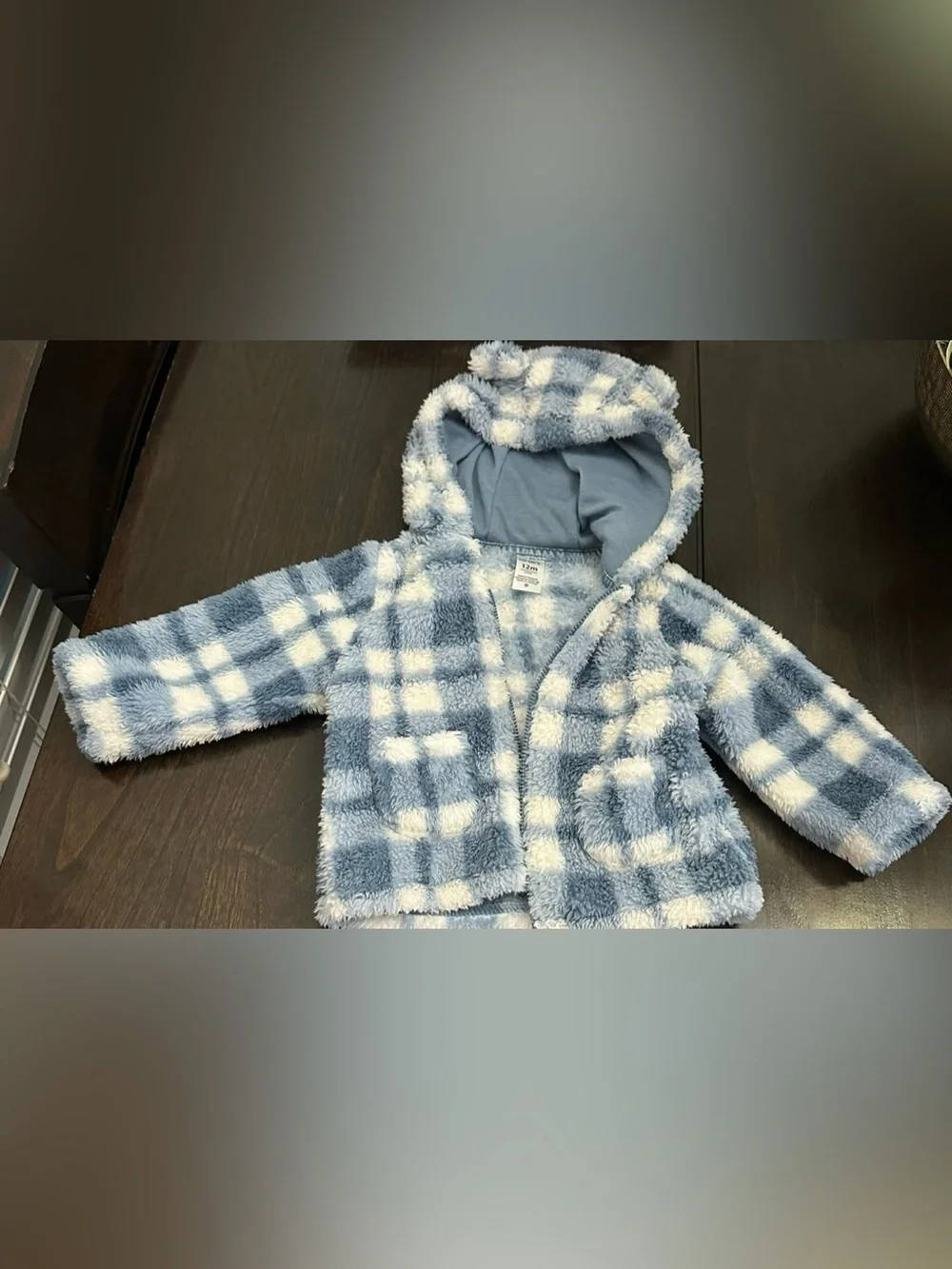 Carter’s baby plaid sherpa hooded jacket